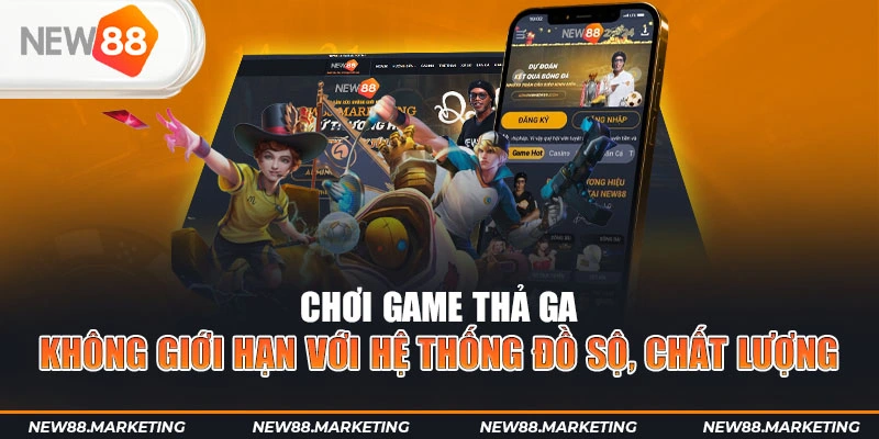 New88 48 Chơi game thả ga không giới hạn với hệ thống sản phẩm đồ sộ, chất lượng