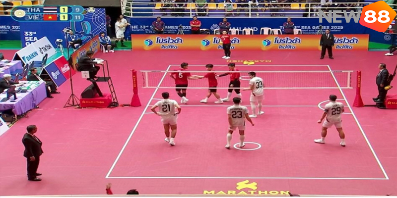 Cầu Mây Việt Nam Gây Địa Chấn Trước Thái Lan Tại SEA Games 33 6 Nhà thi đấu Nakhon Pathom lặng người sau cú sốc