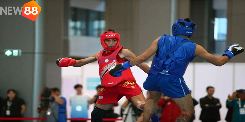 Wushu Việt Nam Bùng Nổ Tại SEA Games 33 Với Cú Đúp HCV 8 Văn Chưởng áp đảo đối thủ, vô địch tán thủ 70kg nam